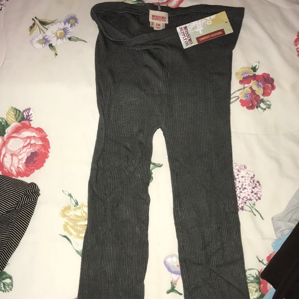 Cotton ribbed leggings
